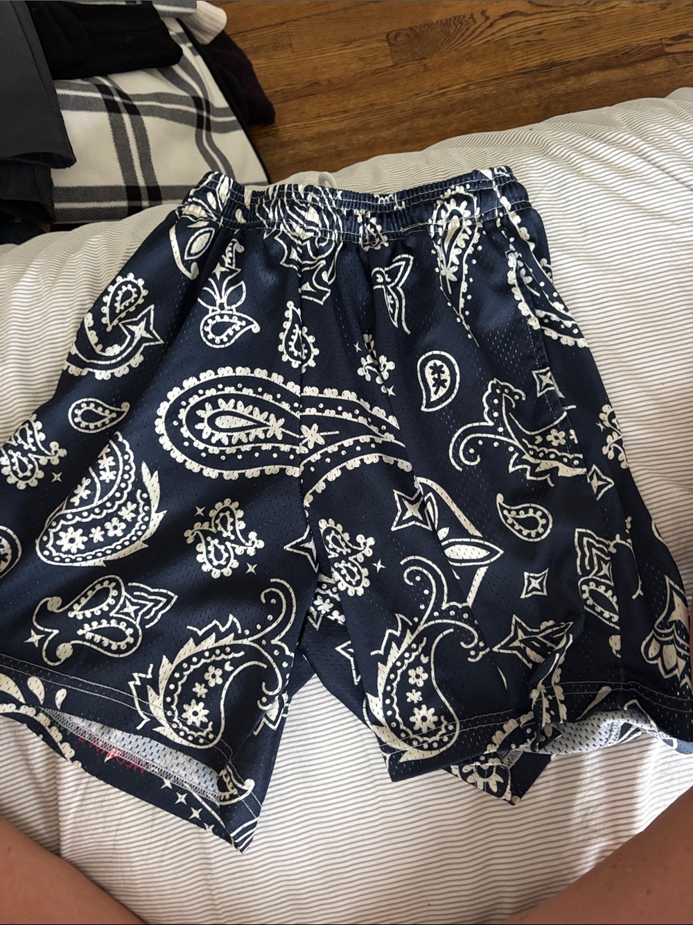 RF Werr Black Athletic Mesh Shorts with RF & Cross Print